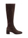 Tory Burch Tall Brown Suede Boots In Brown