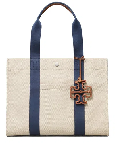 Tory Burch Tory Canvas & Leather Tote