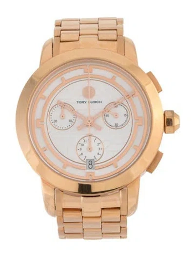 Pre-owned Tory Burch Tory Chronograph Watch, 37mm In Multi