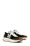 Tory Burch Suede Round Toe Sneakers With Vibram Sole In Multi