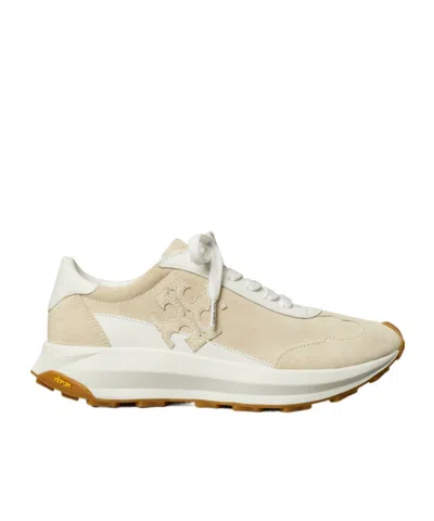 TORY BURCH TORY BURCH LOGO PATCH LACE-UP SNEAKERS