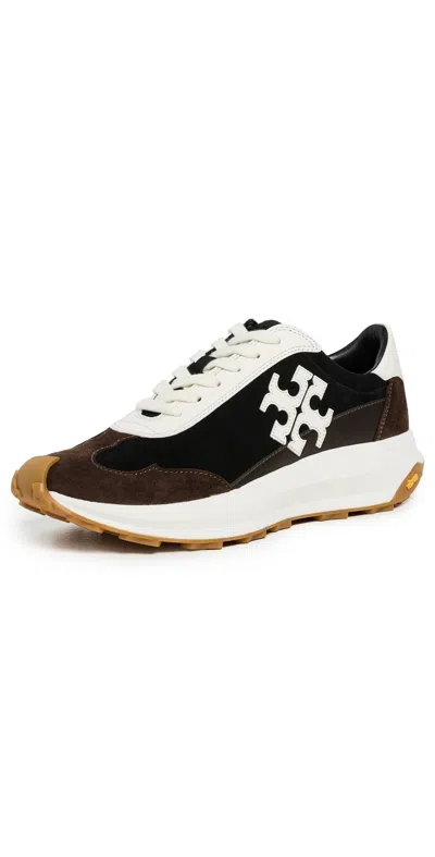 TORY BURCH TORY TRAINERS PERFECT BLACK/BLANC/COCOA