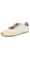 Tory Burch Tory Travel Sneakers Blanc/white Mocha/ballpoint In Neutral