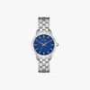 Tory Burch Tory Watch In Blue/silver