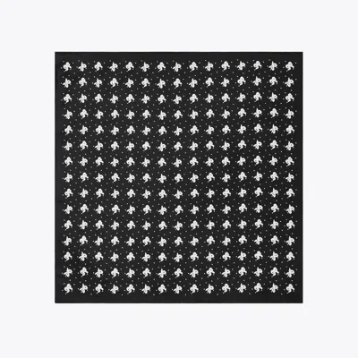 Tory Burch Tossed Bows Neckerchief In Black Tossed Bows