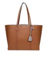 Tory Burch Tote Bag In Hammered Leather In Light Umber