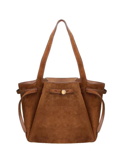 Tory Burch Tote Bag "romy" In Brown