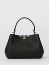 Tory Burch Eleanor Mini Leather Handbag In Black