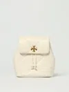 Tory Burch Kira White Leather Backpack