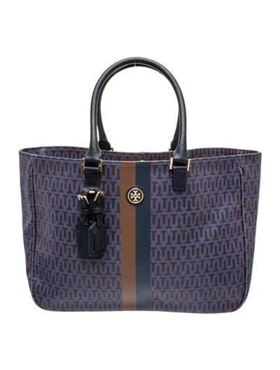 Pre-owned Tory Burch Tote In Blue