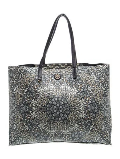 Pre-owned Tory Burch Tote In Blue