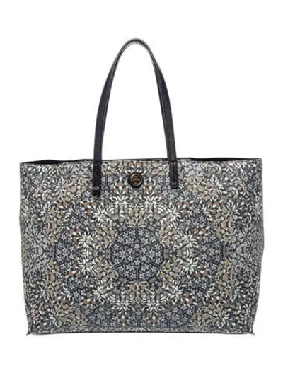 Pre-owned Tory Burch Tote In Blue