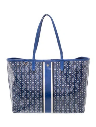 Pre-owned Tory Burch Tote In Blue
