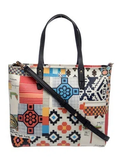 Pre-owned Tory Burch Tote In Blue