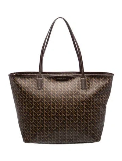 Pre-owned Tory Burch Tote In Brown