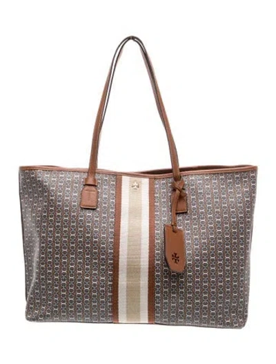 Pre-owned Tory Burch Tote In Brown