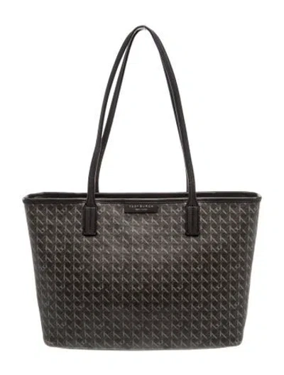 Pre-owned Tory Burch Tote In Gray