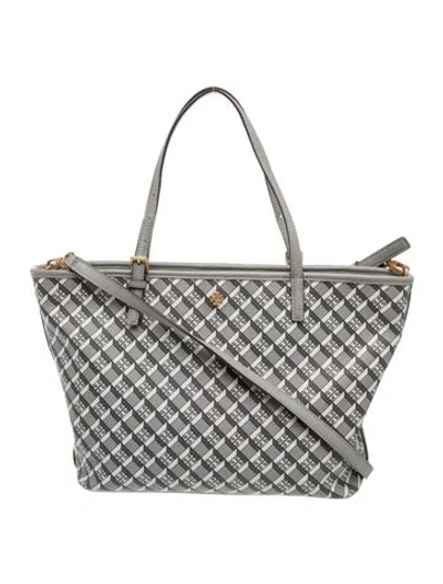 Pre-owned Tory Burch Tote In Gray