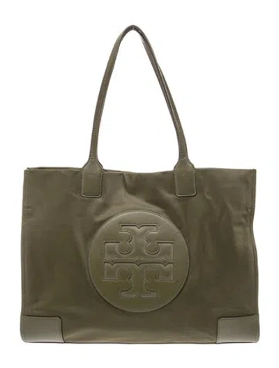 Pre-owned Tory Burch Tote In Green