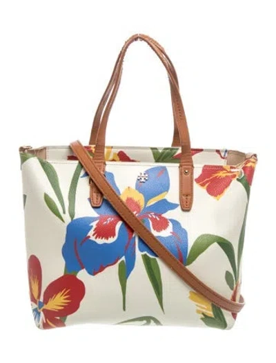 Pre-owned Tory Burch Tote In Neutrals