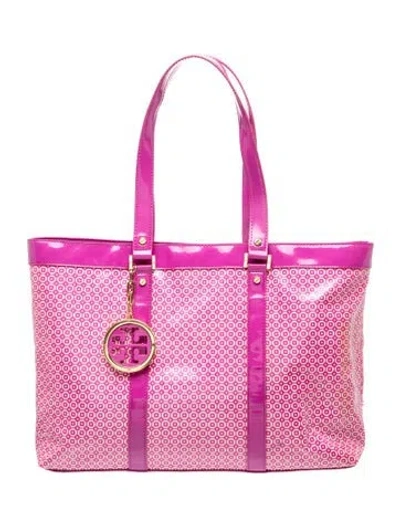 Pre-owned Tory Burch Tote In Pink
