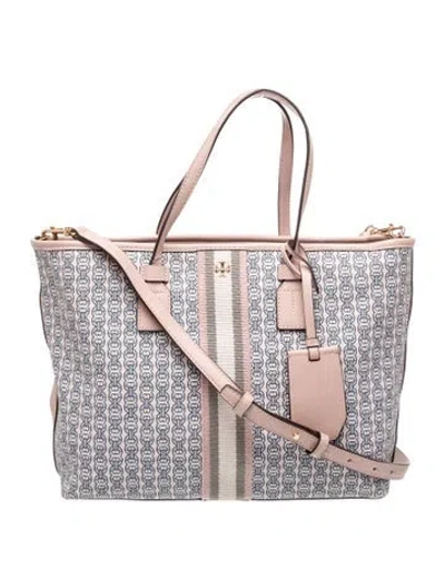 Pre-owned Tory Burch Tote In Pink