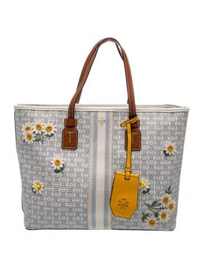 Pre-owned Tory Burch Tote In White