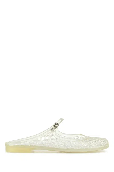 TORY BURCH TORY BURCH TRANSPARENT  RUBBER MELLOW SLIPPERS
