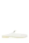 Tory Burch Mellow Flat Mules In White