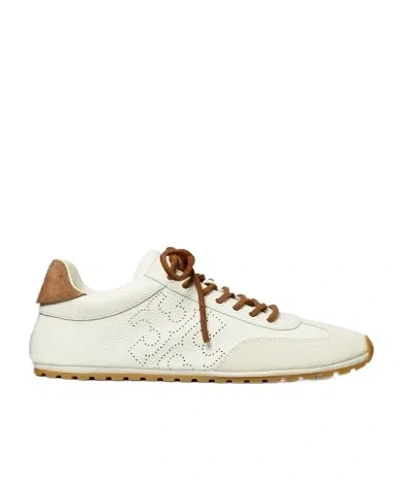 Tory Burch Travel Leather Perforated Sneakers In Multi