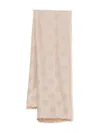 Tory Burch Traveller Logo-print Scarf In Neutral