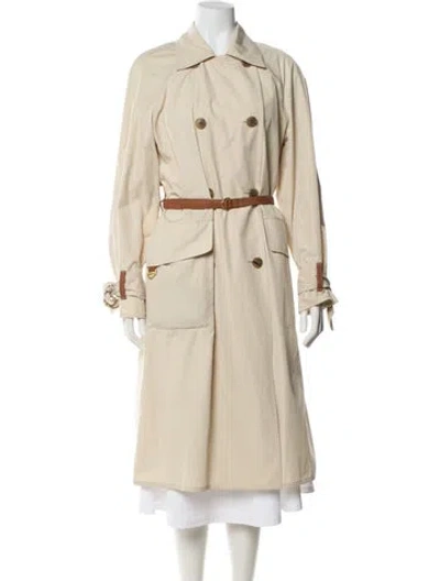 Pre-owned Tory Burch Trench Coat In Neutral