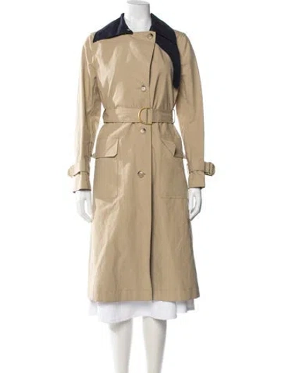 Pre-owned Tory Burch Trench Coat In Neutral