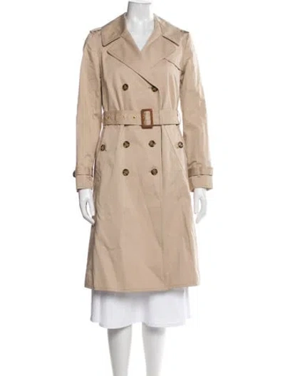 Pre-owned Tory Burch Trench Coat In Neutral