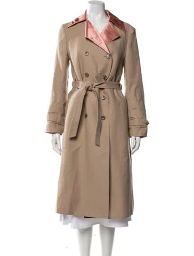 Pre-owned Tory Burch Trench Coat In Neutrals