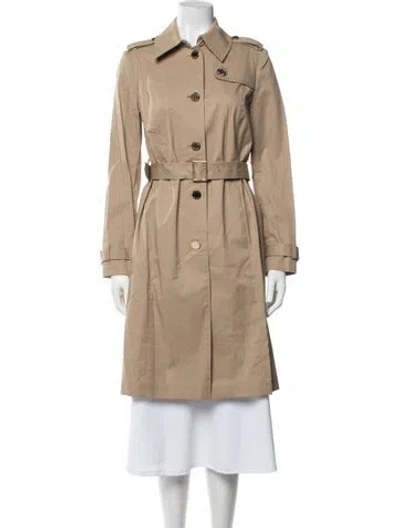 Pre-owned Tory Burch Trench Coat In Neutrals