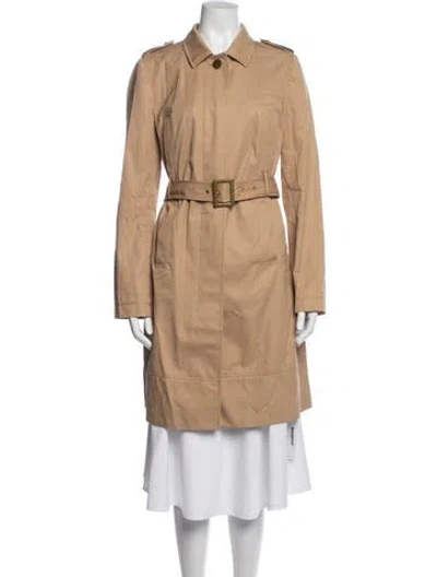 Pre-owned Tory Burch Trench Coat In Neutrals