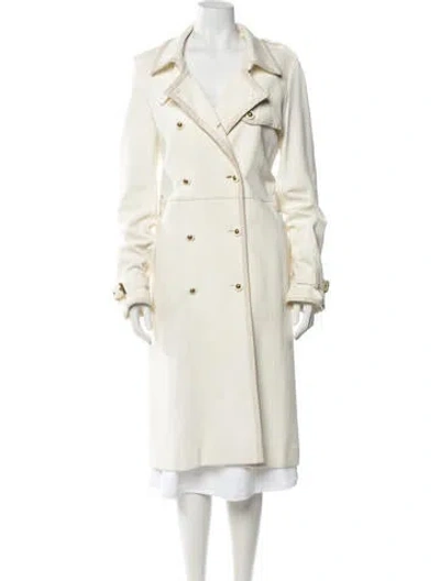 Pre-owned Tory Burch Trench Coat In Neutrals