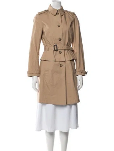 Pre-owned Tory Burch Trench Coat In Neutrals