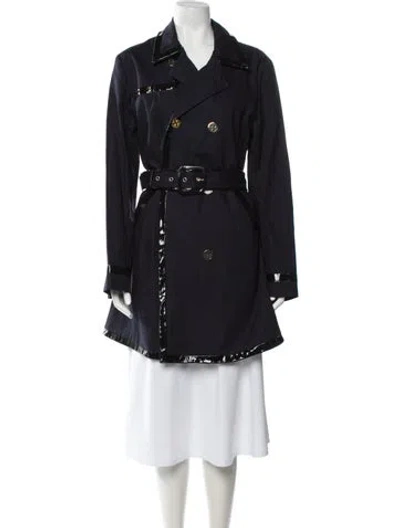 Pre-owned Tory Burch Trench Coat W/ Tags In Blue