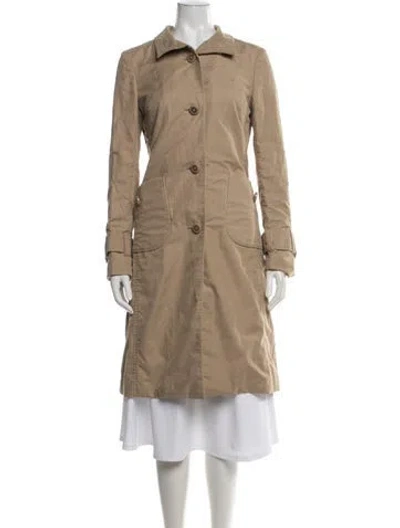 Pre-owned Tory Burch Trench Coat W/ Tags In Neutrals