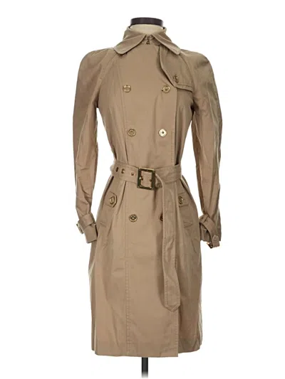 Pre-owned Tory Burch Trenchcoat In Tan