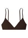 Tory Burch Triangle Cup Bralette In Brown