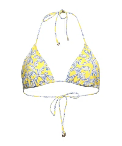 Tory Burch Triangle Floral Bikini In Multi