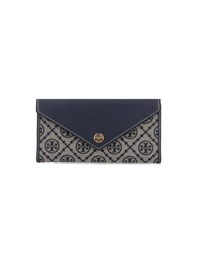 Tory Burch Trifold Wallet "t Monogram" – Beige