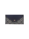 Tory Burch Stitching Contrast Envelope Style In Blue