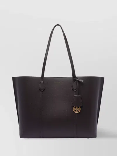 Tory Burch Triple Compartment Pebbled Texture Tote Shopper