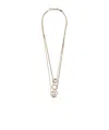 Tory Burch Triple Necklace In Yellow