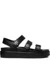 Tory Burch Kira Slingback Platform Sport Sandal In Black