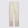 Tory Burch Pantaloni French Cream In Multi